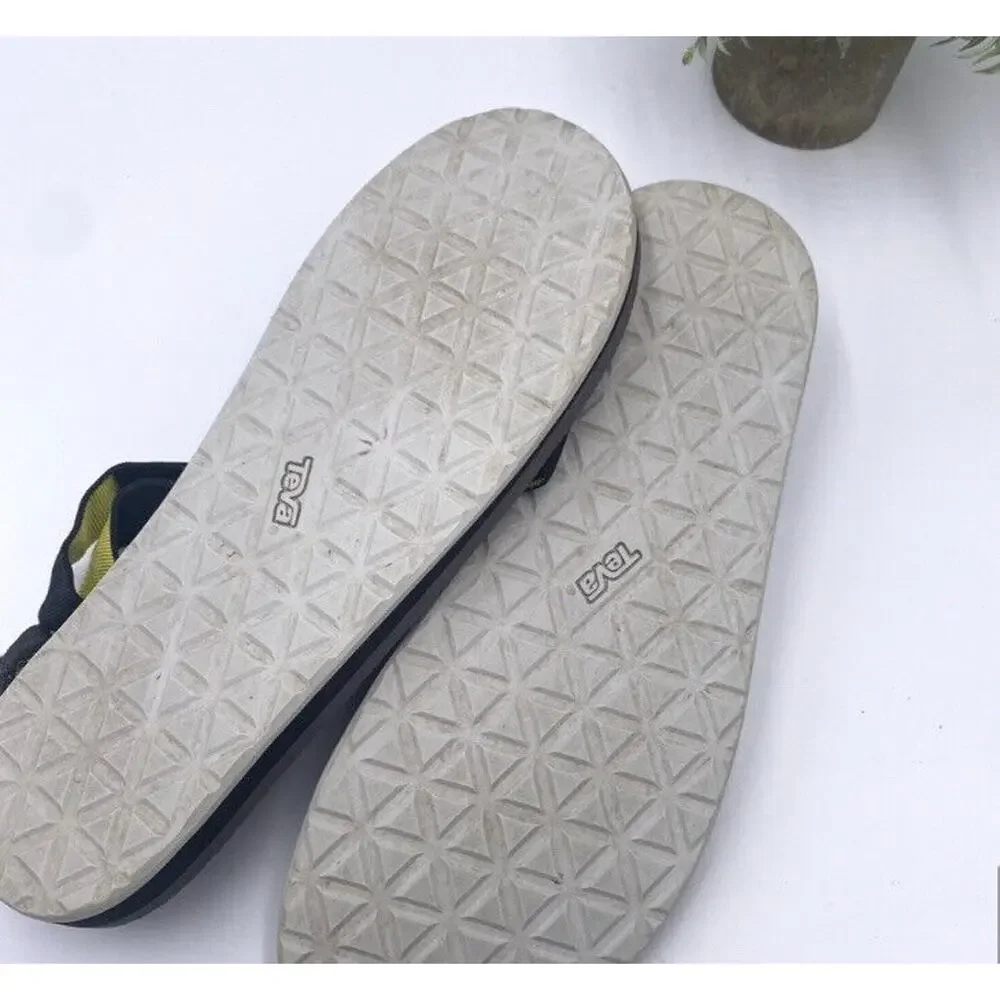 Men's Teva Original Universal Black Suede Strap And Footbed Sandal‎ Size 13